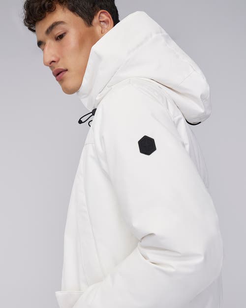 Quartz Co. Grant | Hooded Down Winter Jacket In Ivory