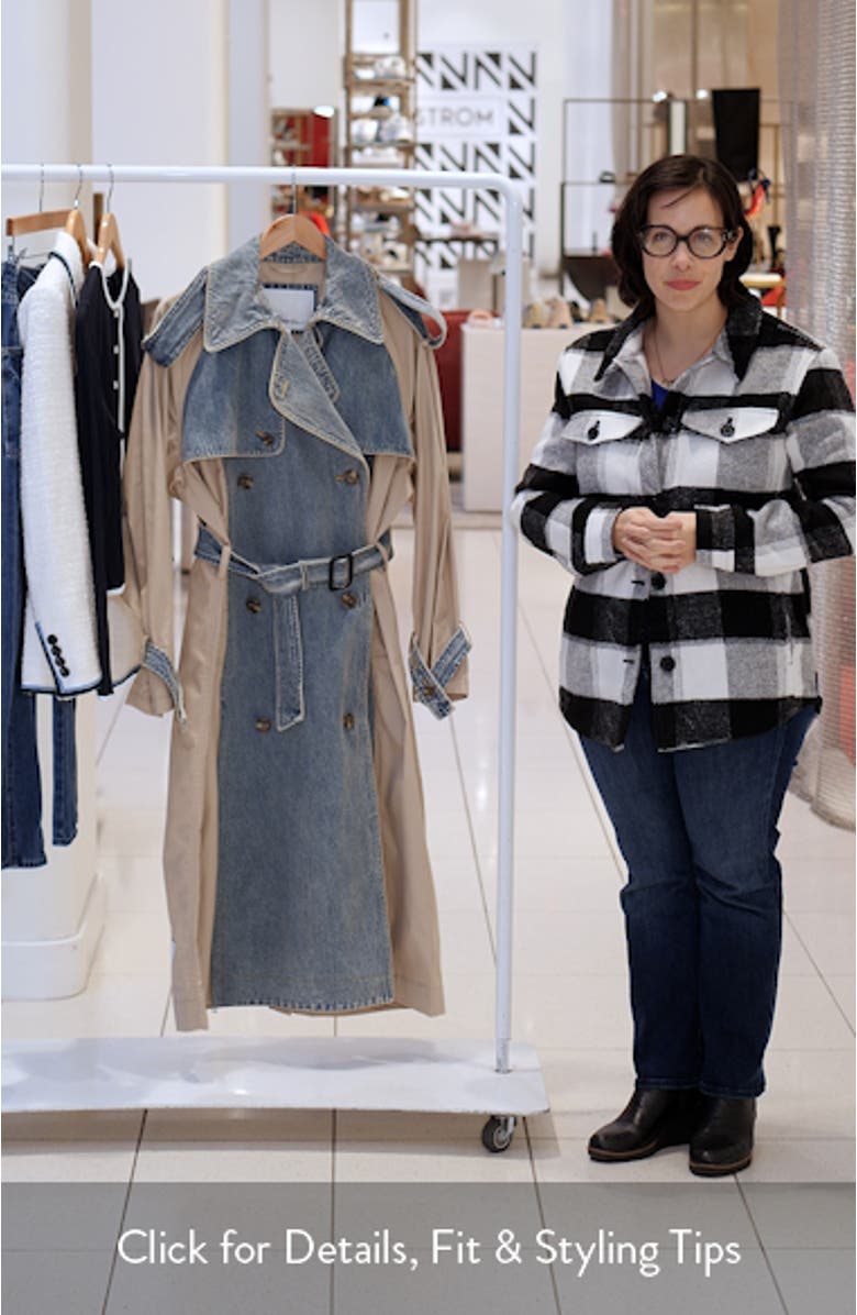 Mixed Media Cotton Trench Coat, sales video thumbnail