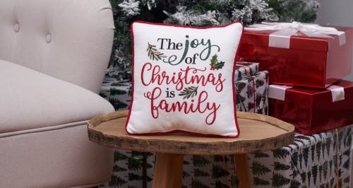 C & F Home C&f Home Joy Of Christmas Family Pillow In Multi