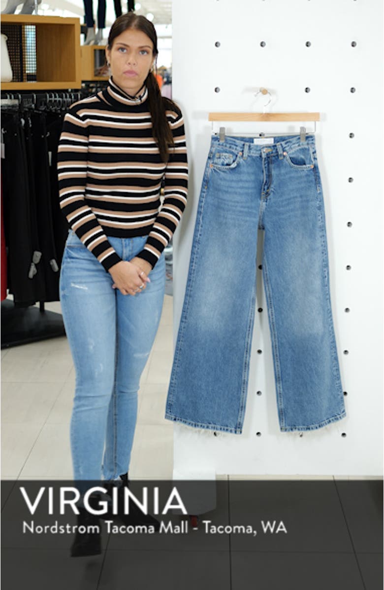 High Waist Wide Leg Jeans, sales video thumbnail