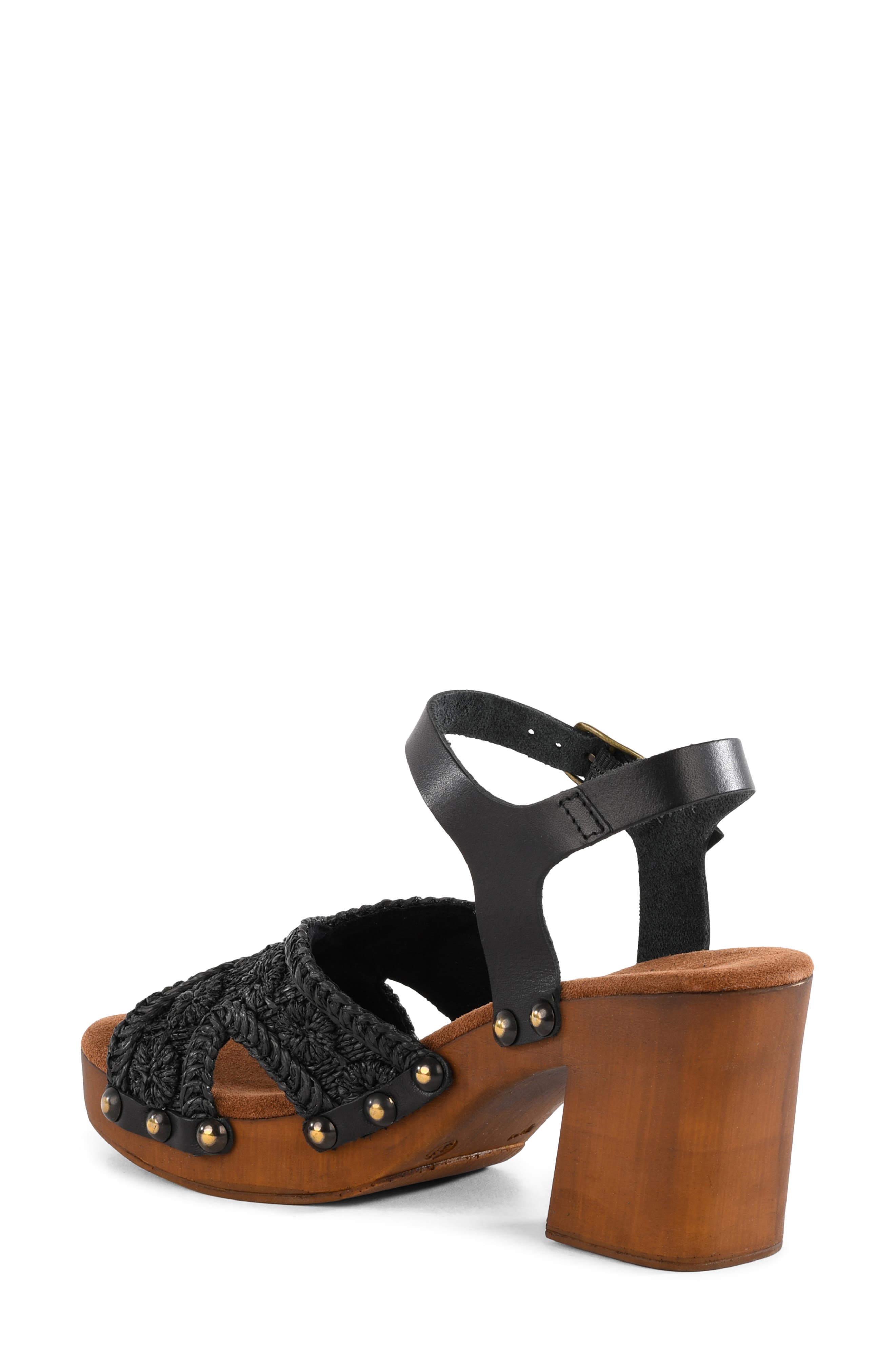 Seychelles Ravenna Ankle Strap Platform Sandal, Alternate, color, Black