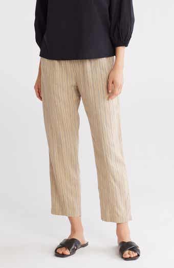 Pull-On Linen Blend Pants