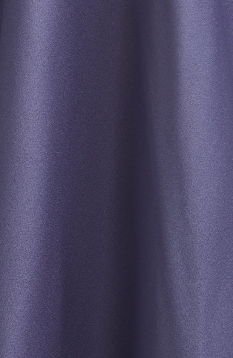 Victoria Beckham Draped Satin Camisole Gown, Alternate, color, Eclipse