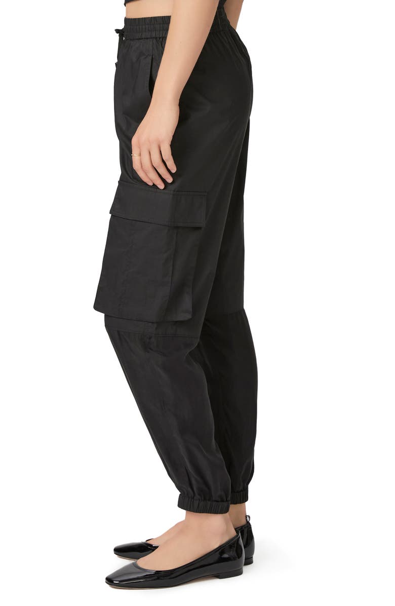 PAIGE Tucson Pull-On Cargo Joggers, Alternate, color, Black