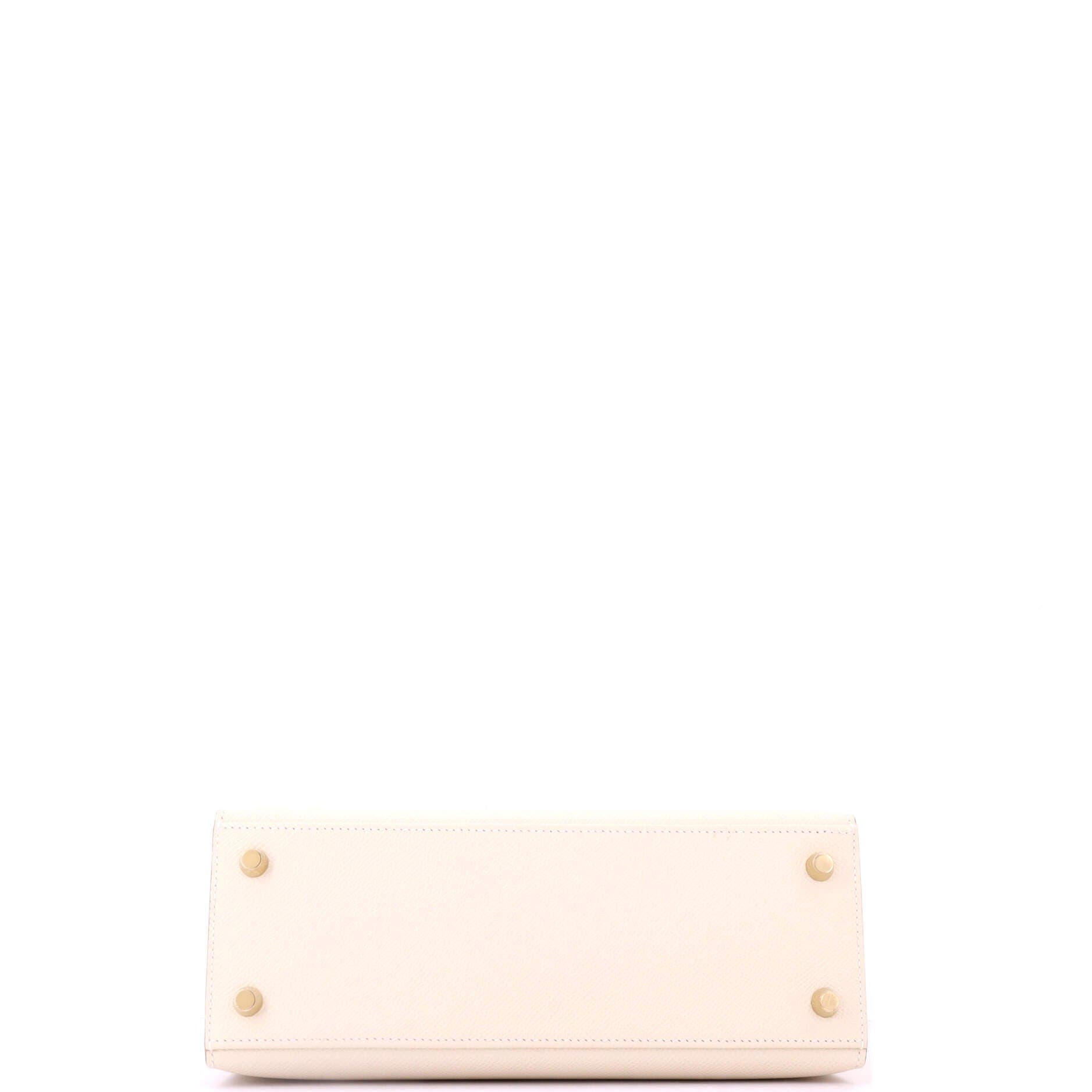 Pre-Owned Hermes Kelly Handbag Light Epsom with Gold Hardware 25, Alternate, color, Nata