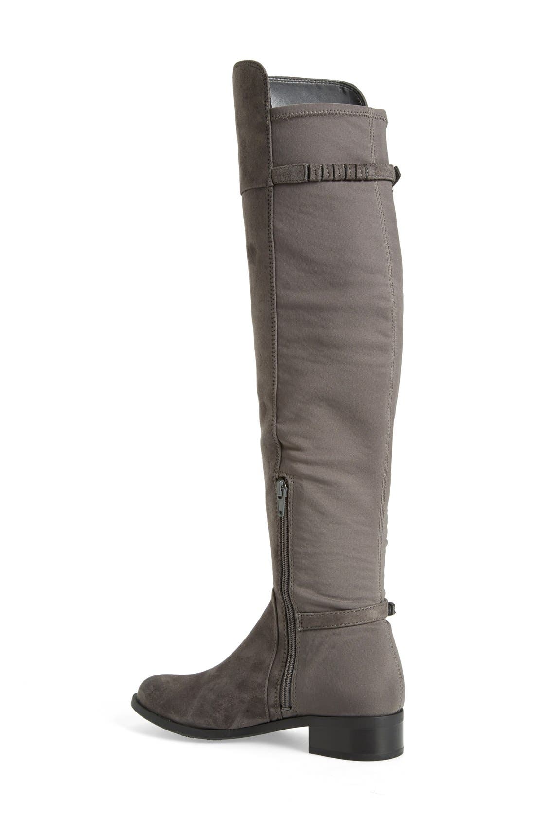 'Oliss' Over The Knee Boot, Alternate, color, GREY SUEDE