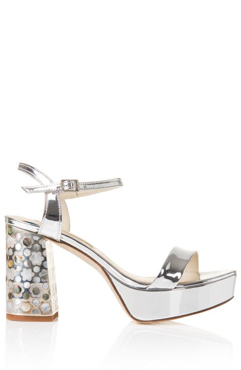 Glory Silver Platform Sandal