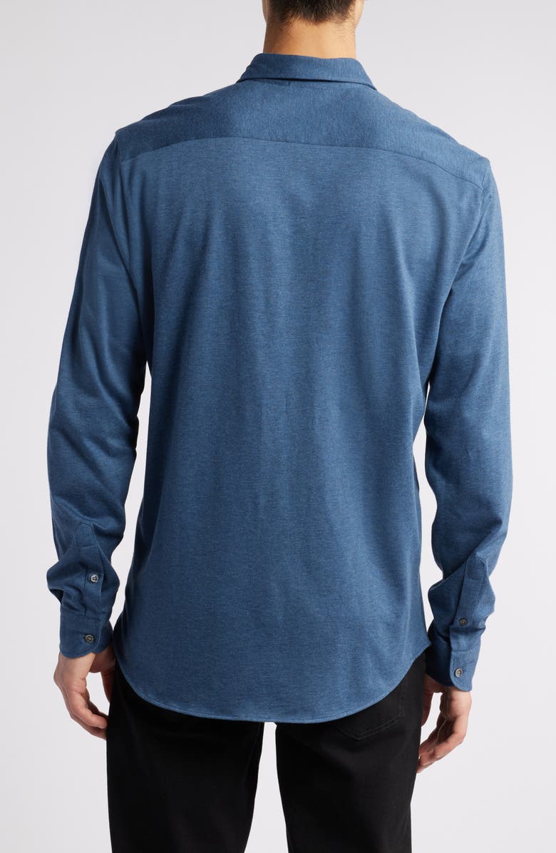 Emporio Armani Cotton Button-Up Shirt, Alternate, color,