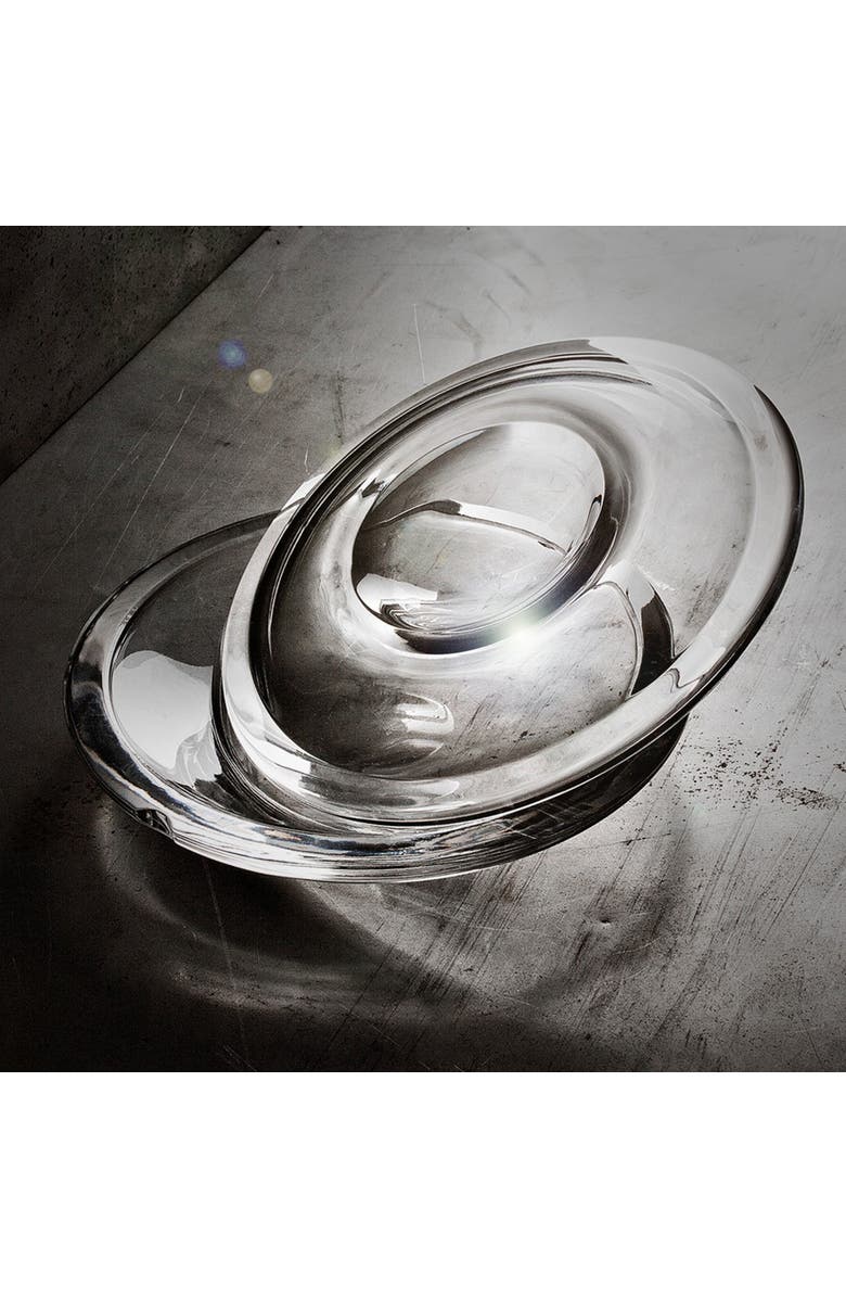 Arnolfo Di Cambio Caviar Dish Pora Caviale Discus, Alternate, color, Clear Crystal