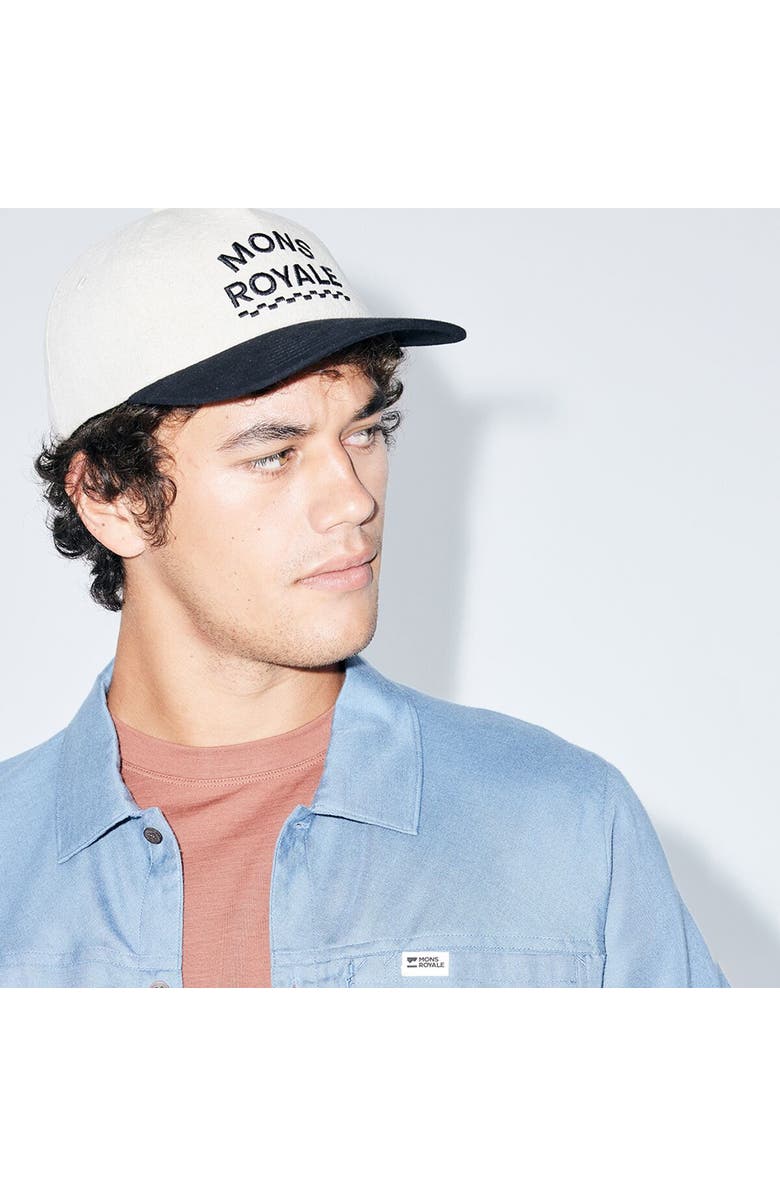 Mons Royale Shifty Cap, Alternate, color, Oatmeal/Black