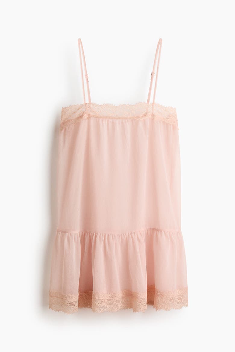Lace-trimmed Camisole Top, Alternate, color, Light dusty pink