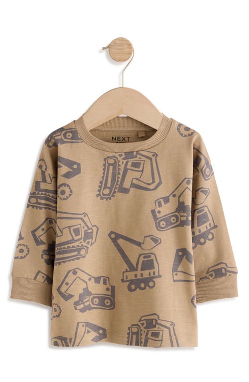 Next Kids' Assorted 3-pack Digger Cotton Graphic T-shirts In Green