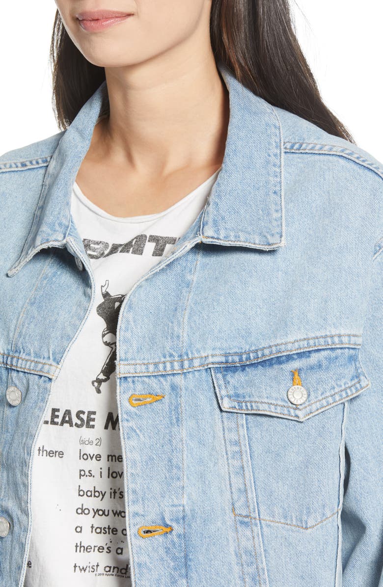 AGOLDE Charli Oversize Denim Jacket, Alternate, color,