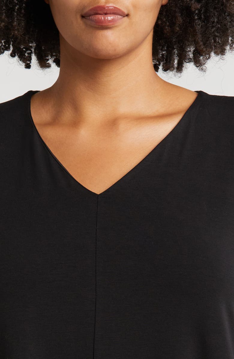 Eileen Fisher Long Sleeve V-Neck Tunic Top, Alternate, color, 