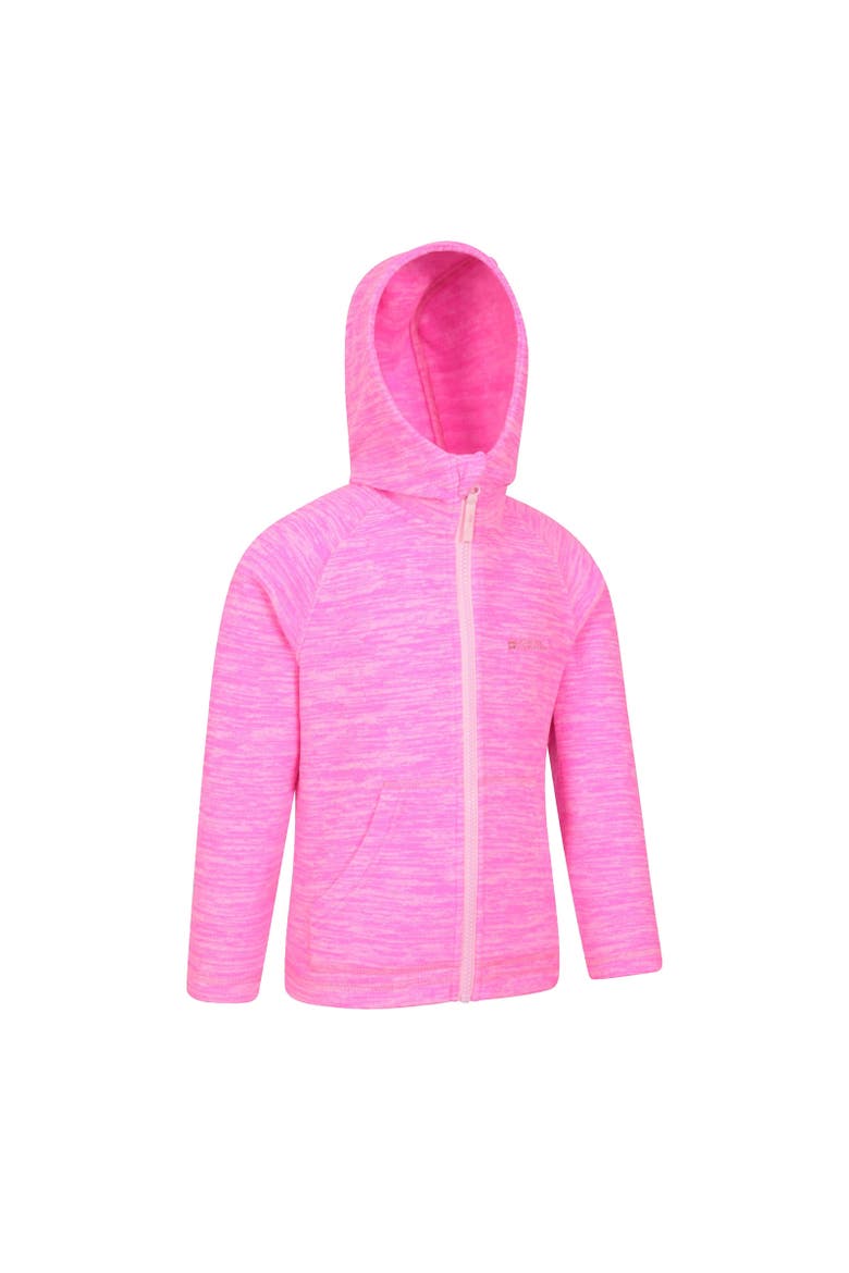 Childrens/Kids Snowdonia II Full Zip Hoodie, Alternate, color, Bright Pink