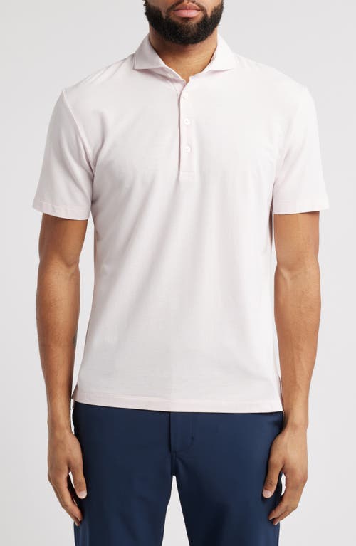 Johnnie-o Idris Top Shelf Heathered Polo In Rose