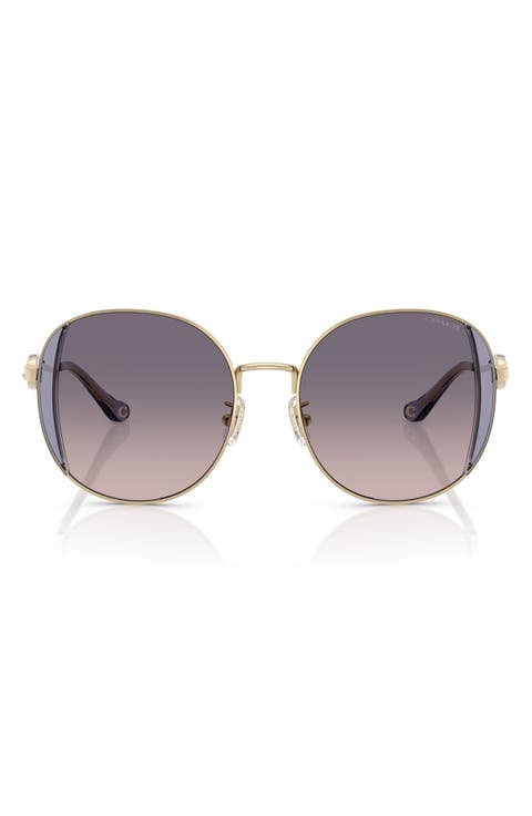 54mm Gradient Round Sunglasses