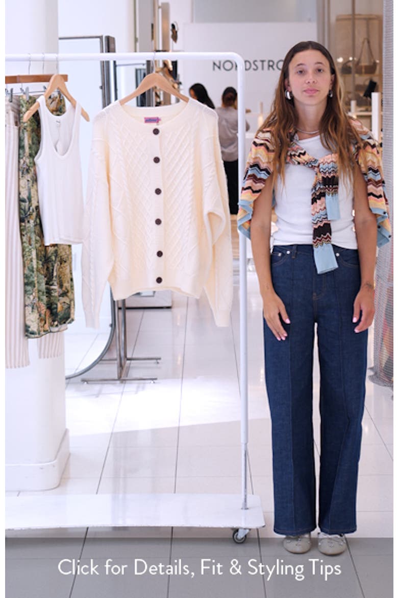 Rory Oversize Cable Stitch Cardigan video
