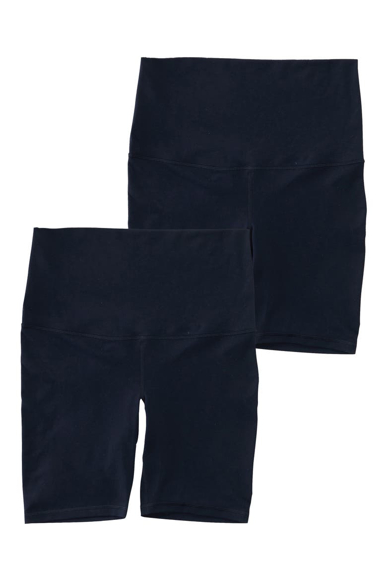 2-Pack Maternity Bike Shorts, Main, color, BLACK