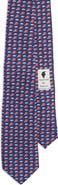 vineyard vines Kids' Football Print Silk Tie