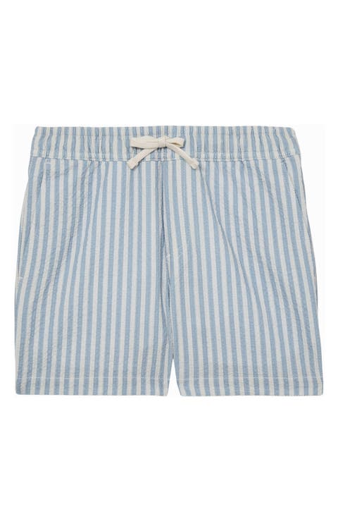 Kids' Bay Seersucker Striped Swim Shorts (Little Kid)