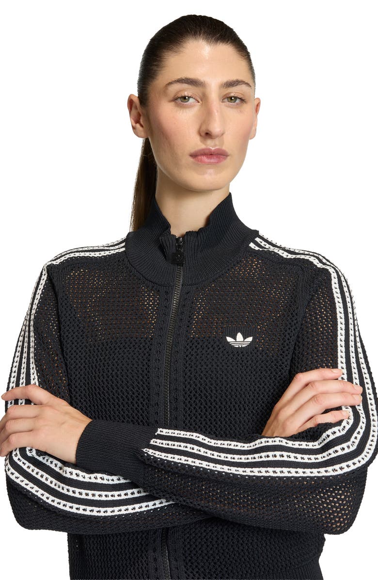 adidas Originals Open Knit Track Jacket, Alternate, color, 