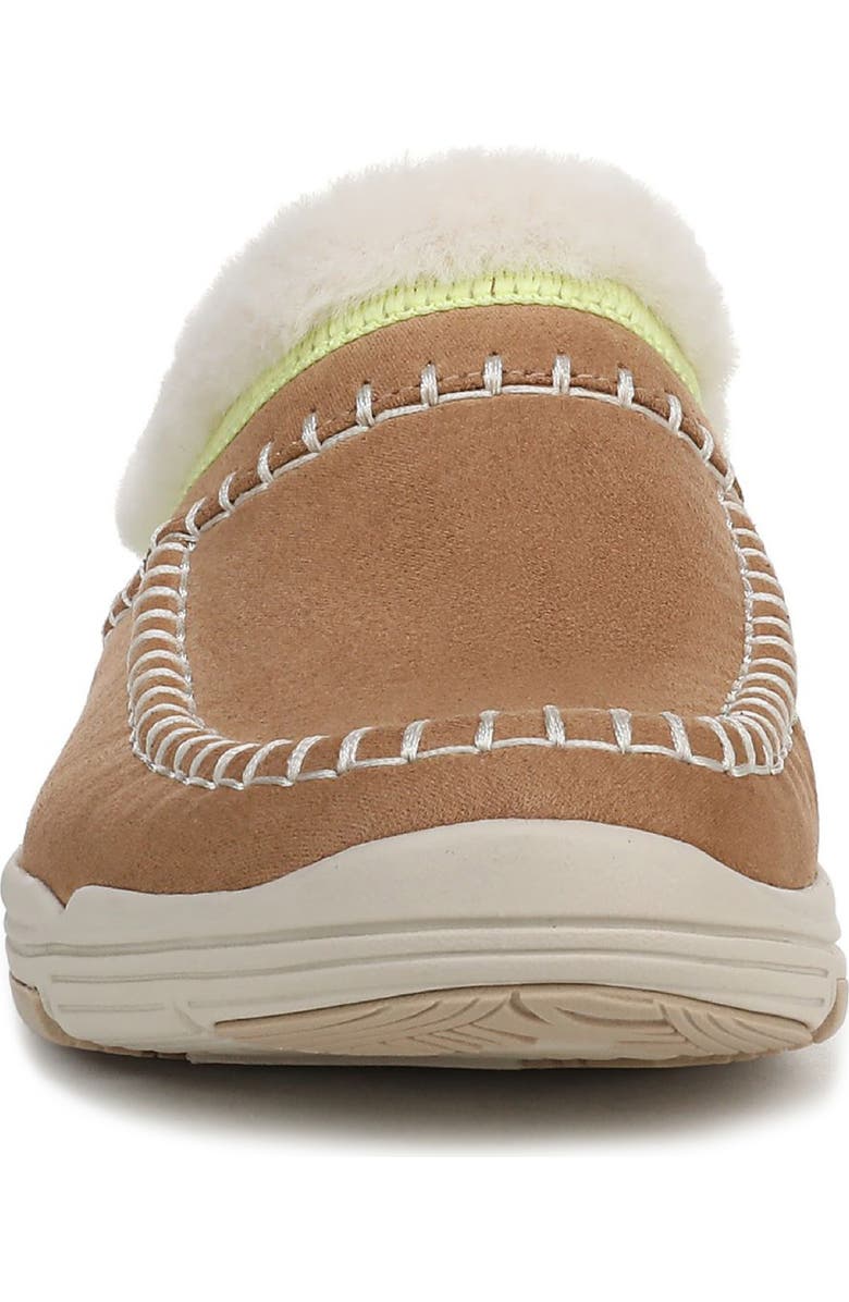 Rykä Arrow Faux Fur Trim Mule, Alternate, color, Honey Brown