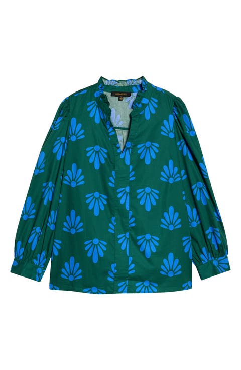 Adelia Split Neck Top