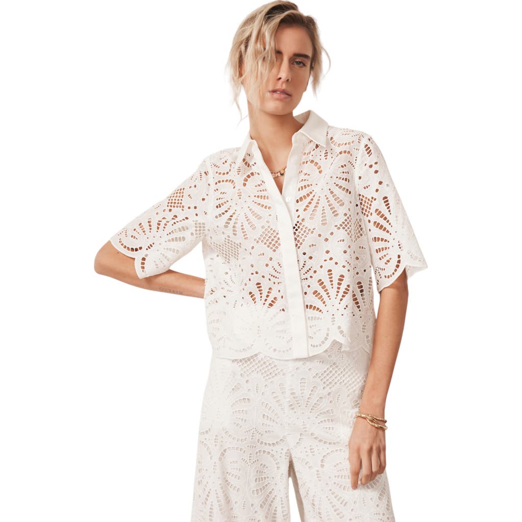 MINT VELVET MINT VELVET BRODERIE SHIRT