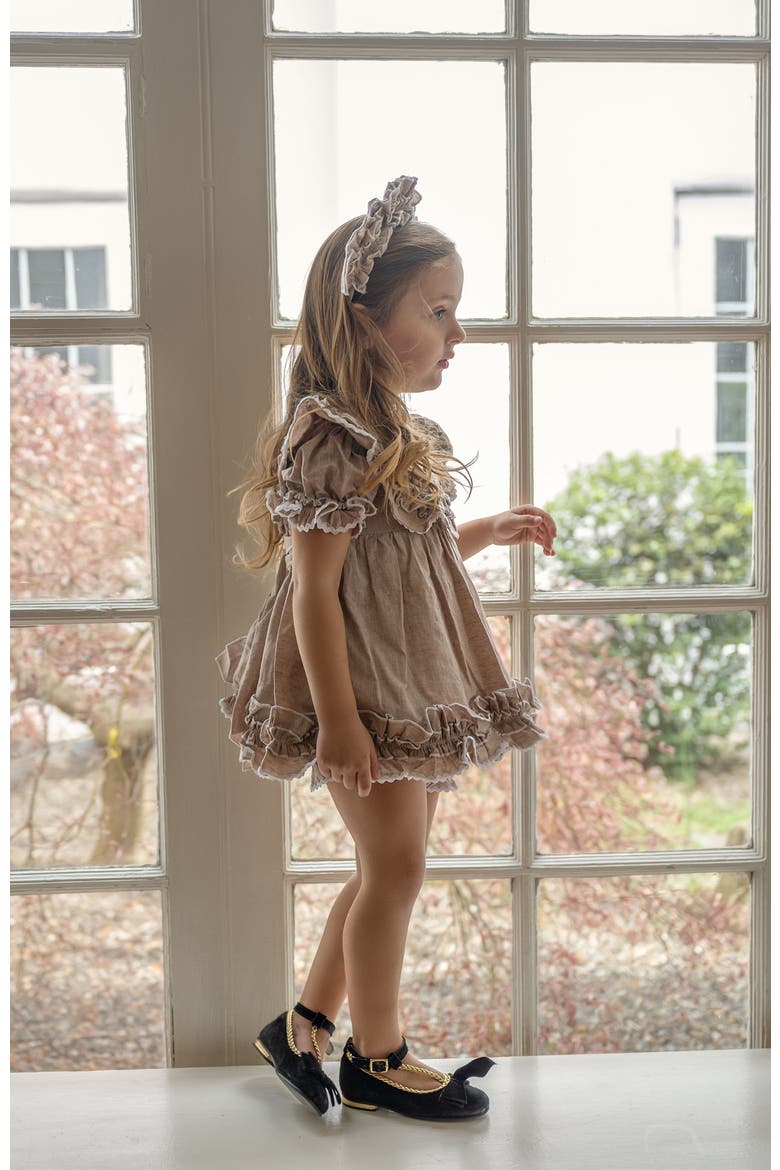 Ashlyn Linen Top and Shorts Set, Alternate, color, Beige