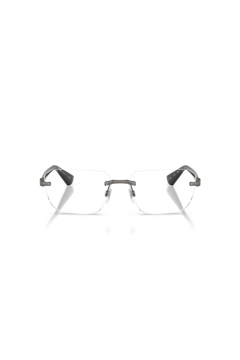 58mm Rectangle optical glasses, Alternate, color, Grey