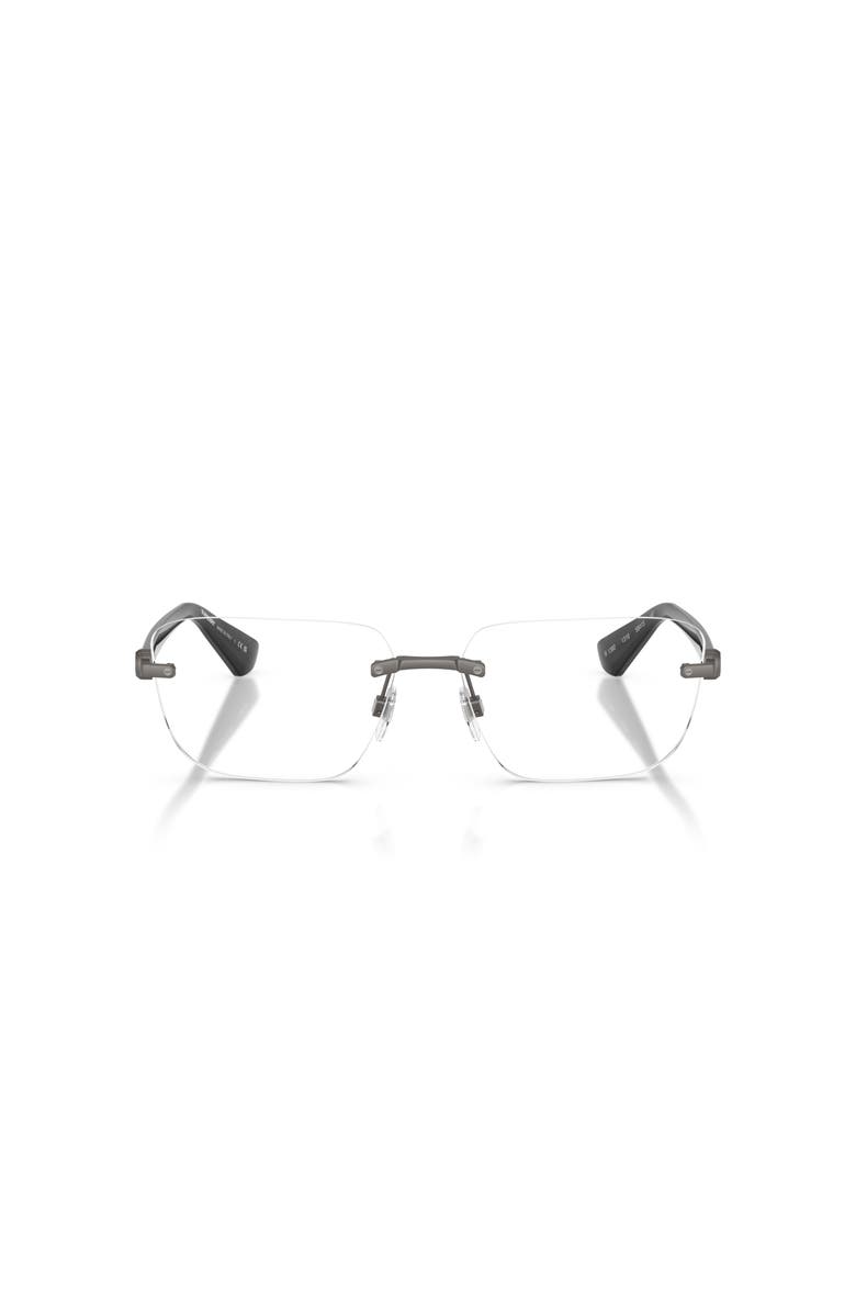 Burberry 58mm Rectangle optical glasses, Alternate, color, Grey