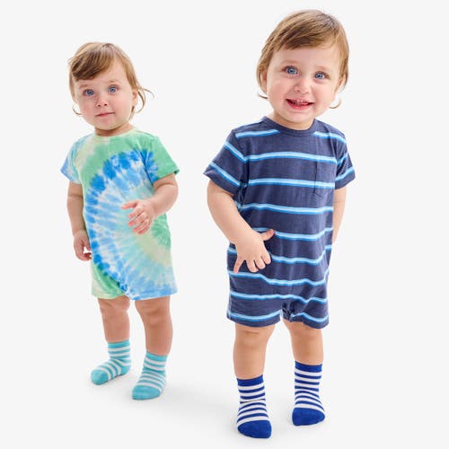 Shop Primary Baby Pocket Shortie In Tie-dye In Cool Tie Dye Spiral