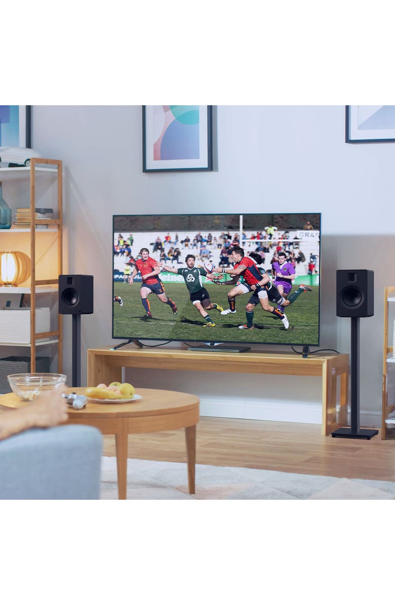 Kanto ST 28" Universal Bookshelf Speaker Floor Stand - Pair, Alternate, color, Black