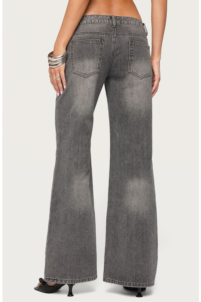 Uliz Sequin Low Rise Bootcut Jeans, Alternate, color, GRAY-WASHED