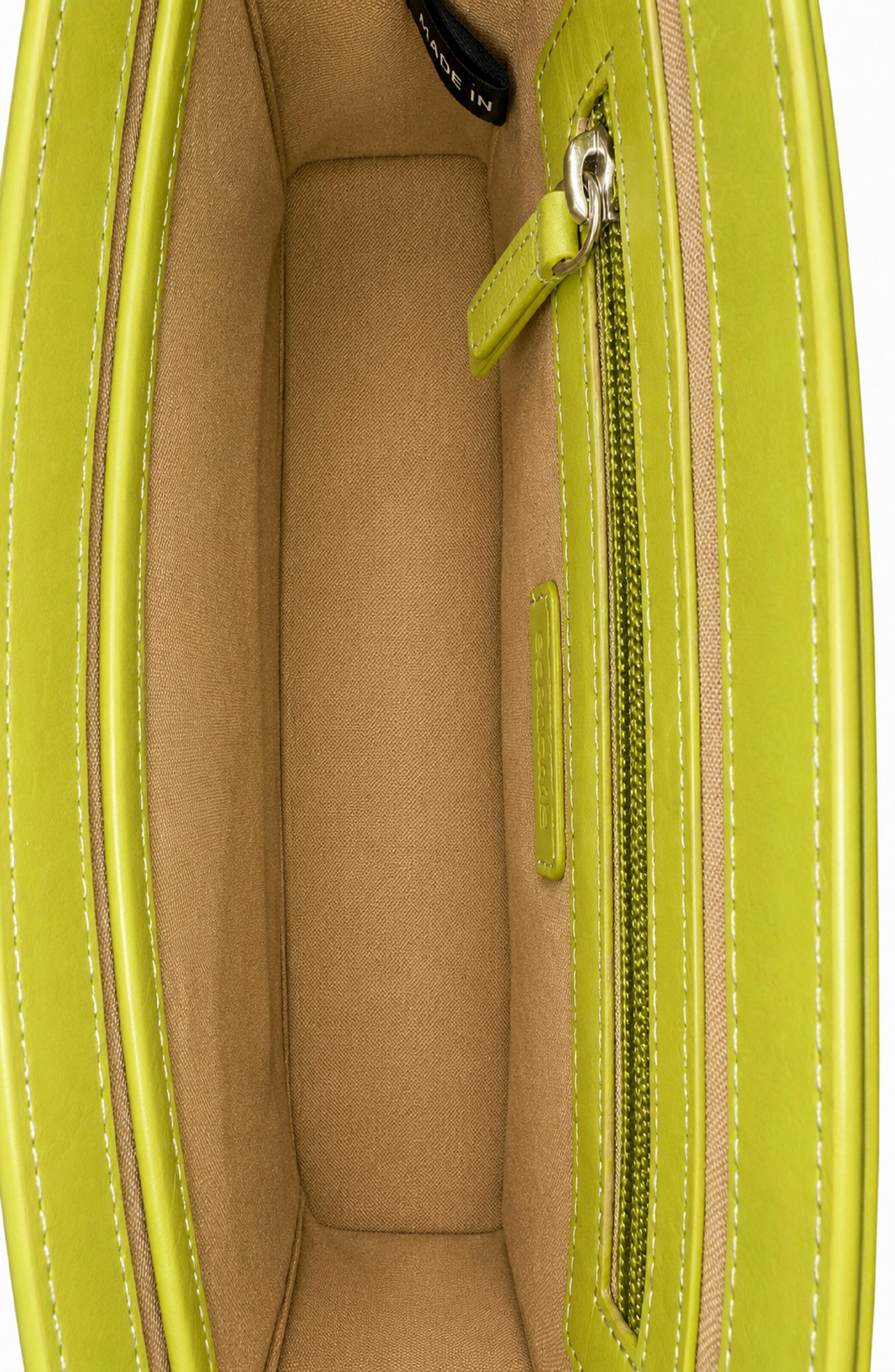 Iris Leather Crossbody Bag, Alternate, color, SEA KELP