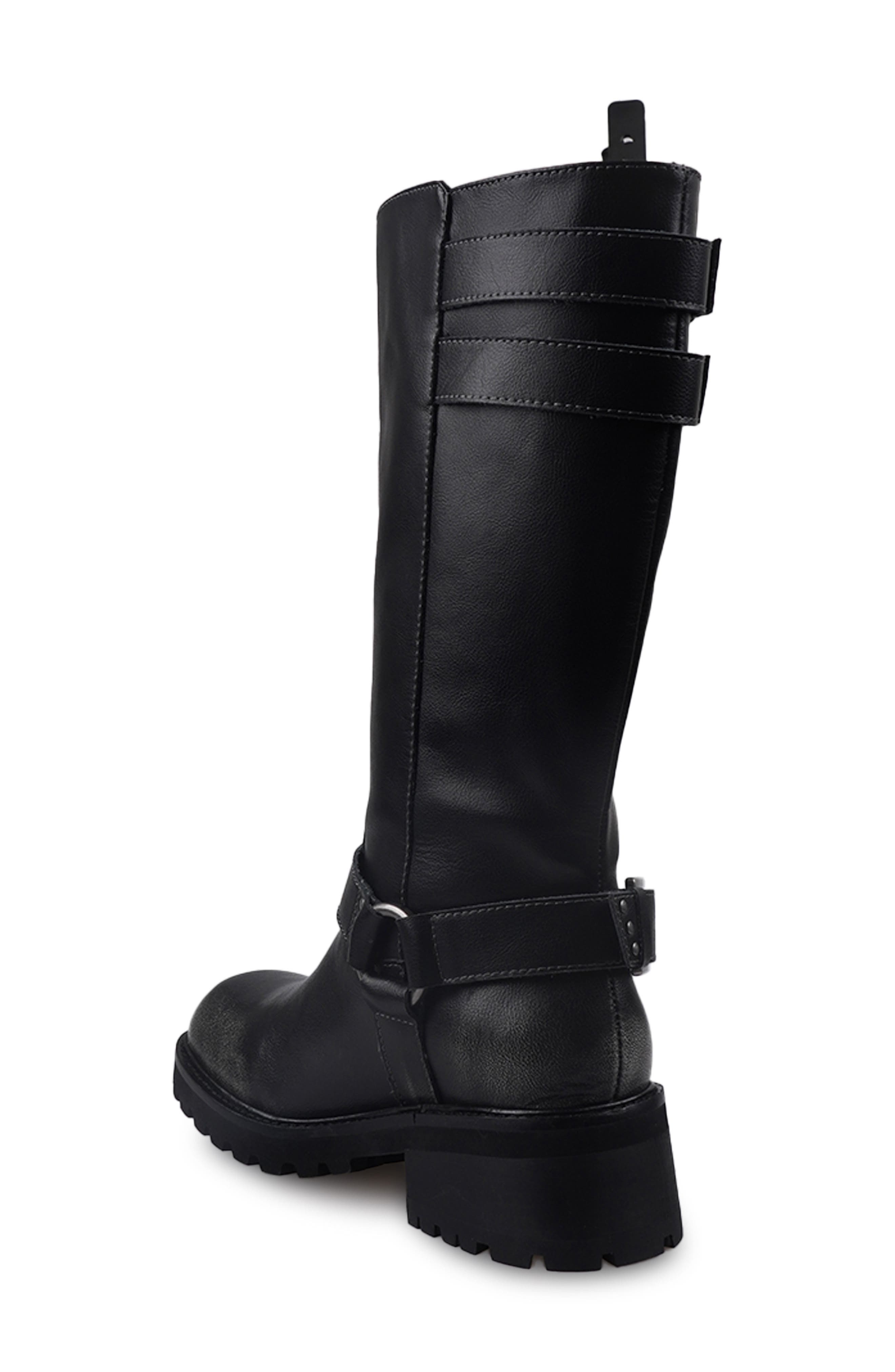Candie's Zamora Knee High Moto Boot, Alternate, color, 