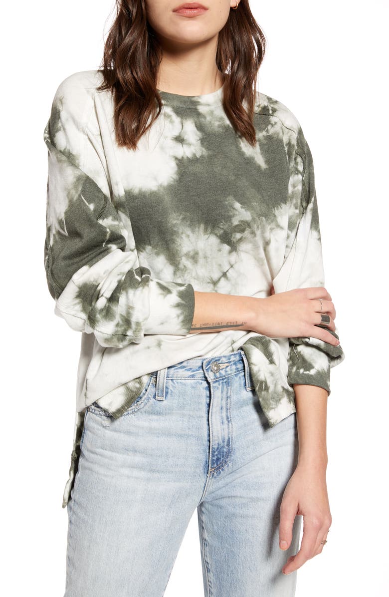 Treasure & Bond Tie Dye Crewneck Sweatshirt, Main, color,