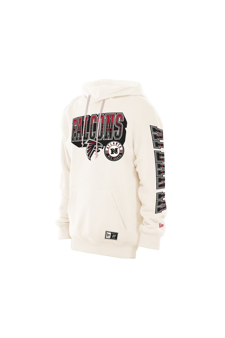 Men's New Era  Cream Atlanta Falcons Dune Dust Hoodie, Alternate, color, Cream