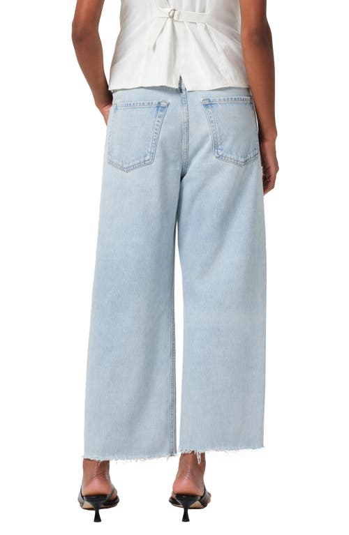 Citizen Of Humanity Citizens Of Humanity Ayla Raw Hem Crop Wide Leg Jeans In Sailor