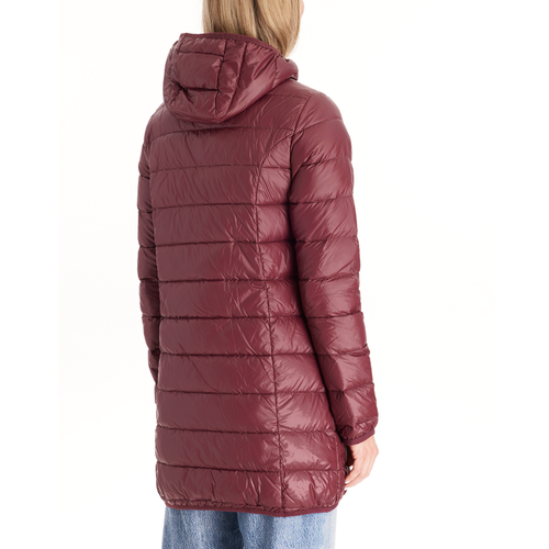 Modern Eternity Maternity Modern Eternity Ashley 3-in-1 Down Lightweight Maternity Jacket In Burgundy