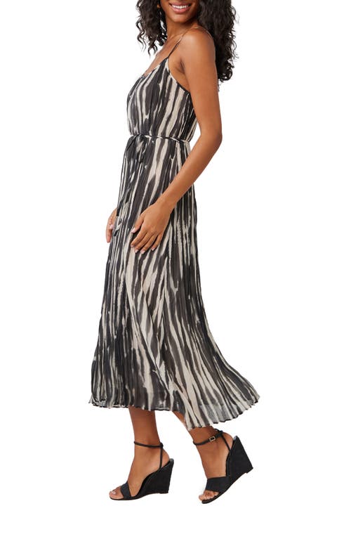 BELLA DAHL BELLA DAHL ABSTRACT STRIPE MIDI DRESS 