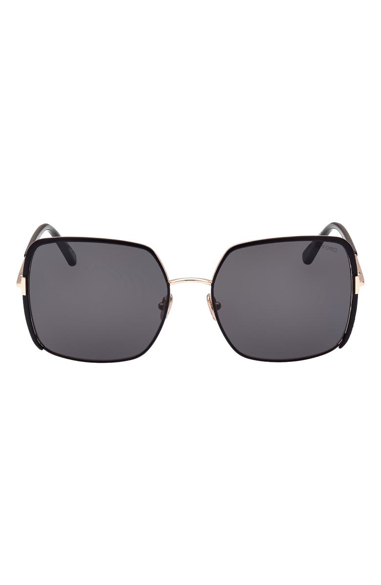 TOM FORD Raphaela 60mm Butterfly Sunglasses, Main, color, 