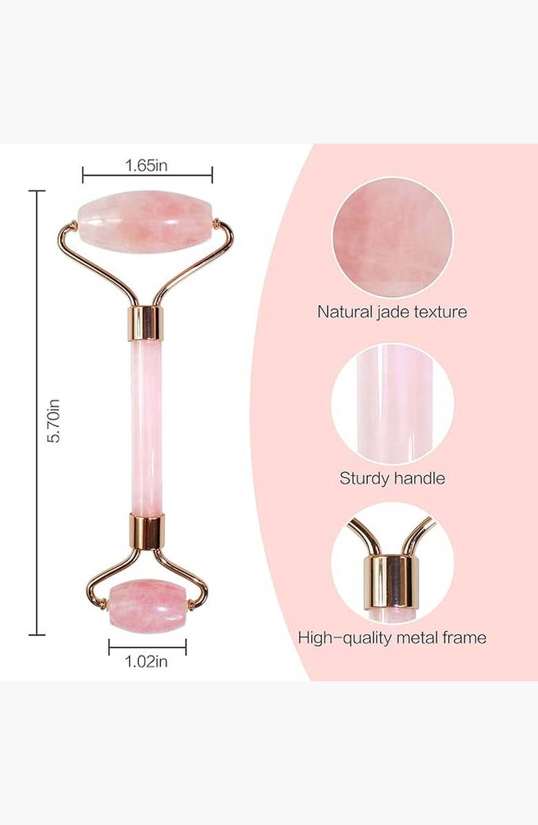 Lovery Rose Quartz Anti-Aging Roller, Alternate, color, Rose Quartz