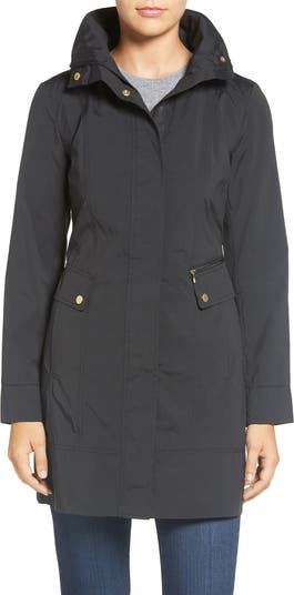 Cole Haan Packable Rain Jacket, Black, cheapest Black, Petite XS, NWT