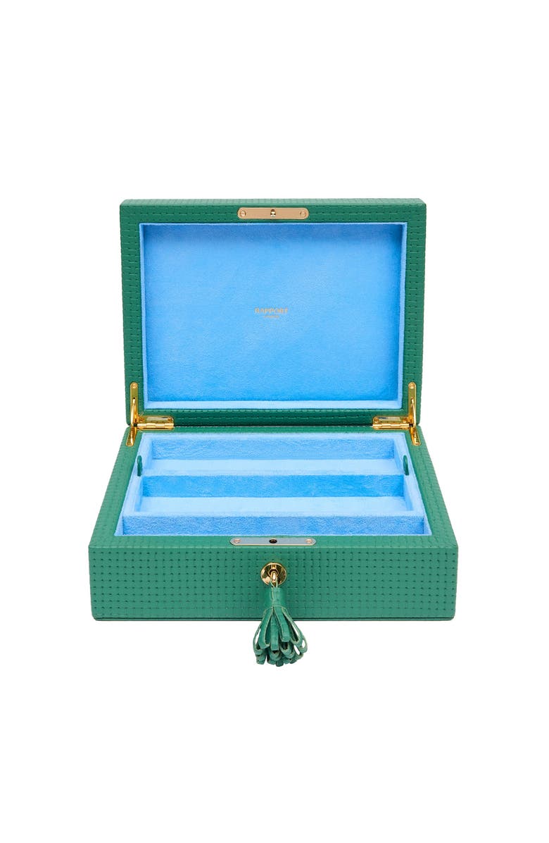Rapport London Charlotte Jewelry Box, Main, color, Green