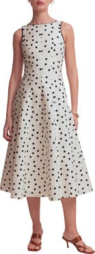 Boden Annet Linen Blend Midi Dress