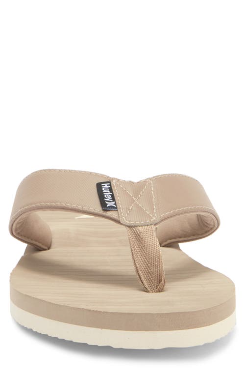 Hurley Layback Flip Flop In Tan