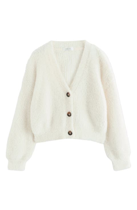 Kids' Eyelash Knit Cardigan