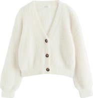 NEXT Kids' Eyelash Knit Cardigan